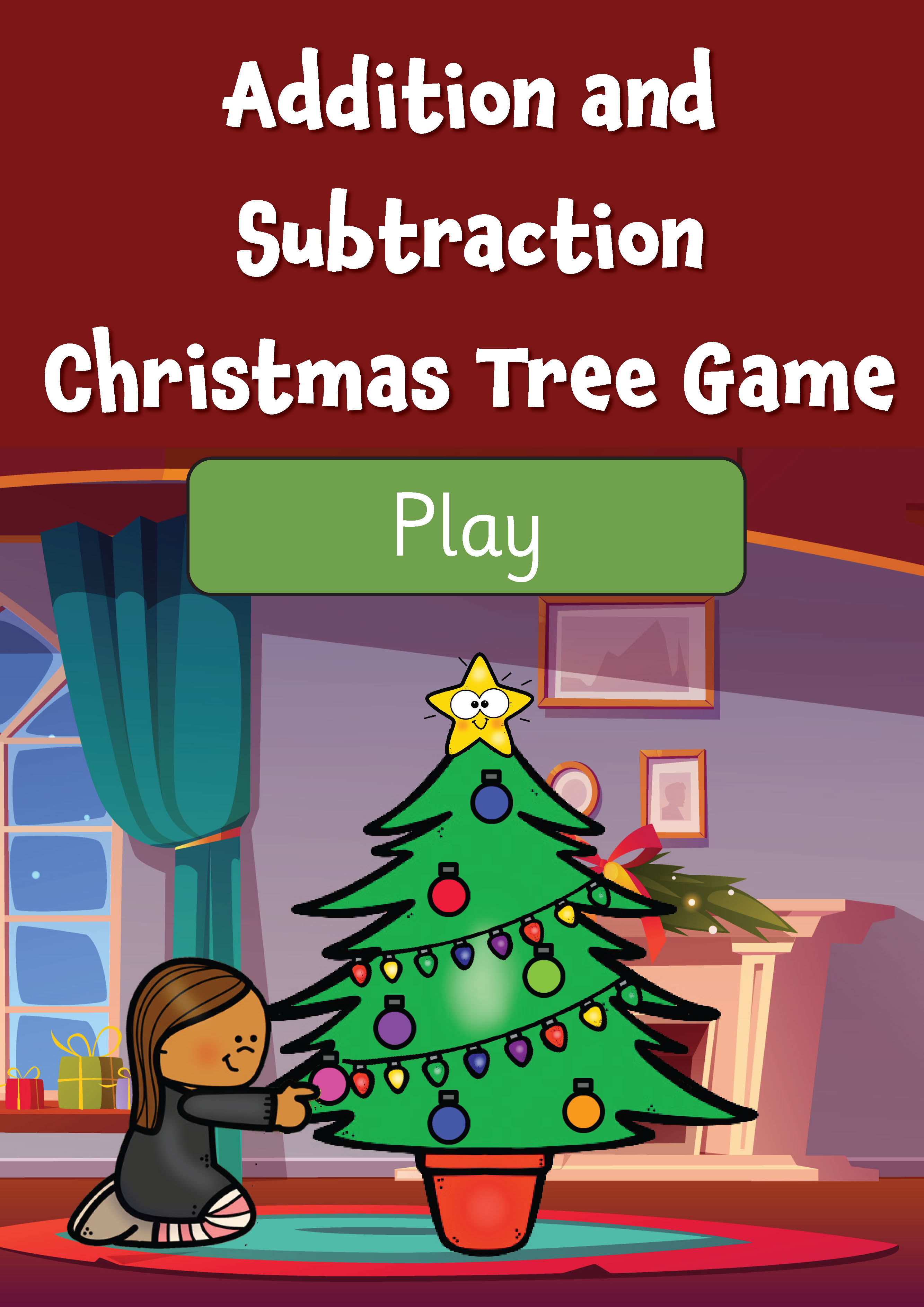 Addition and Subtraction Christmas Tree Game (Reception & Years 1-2)