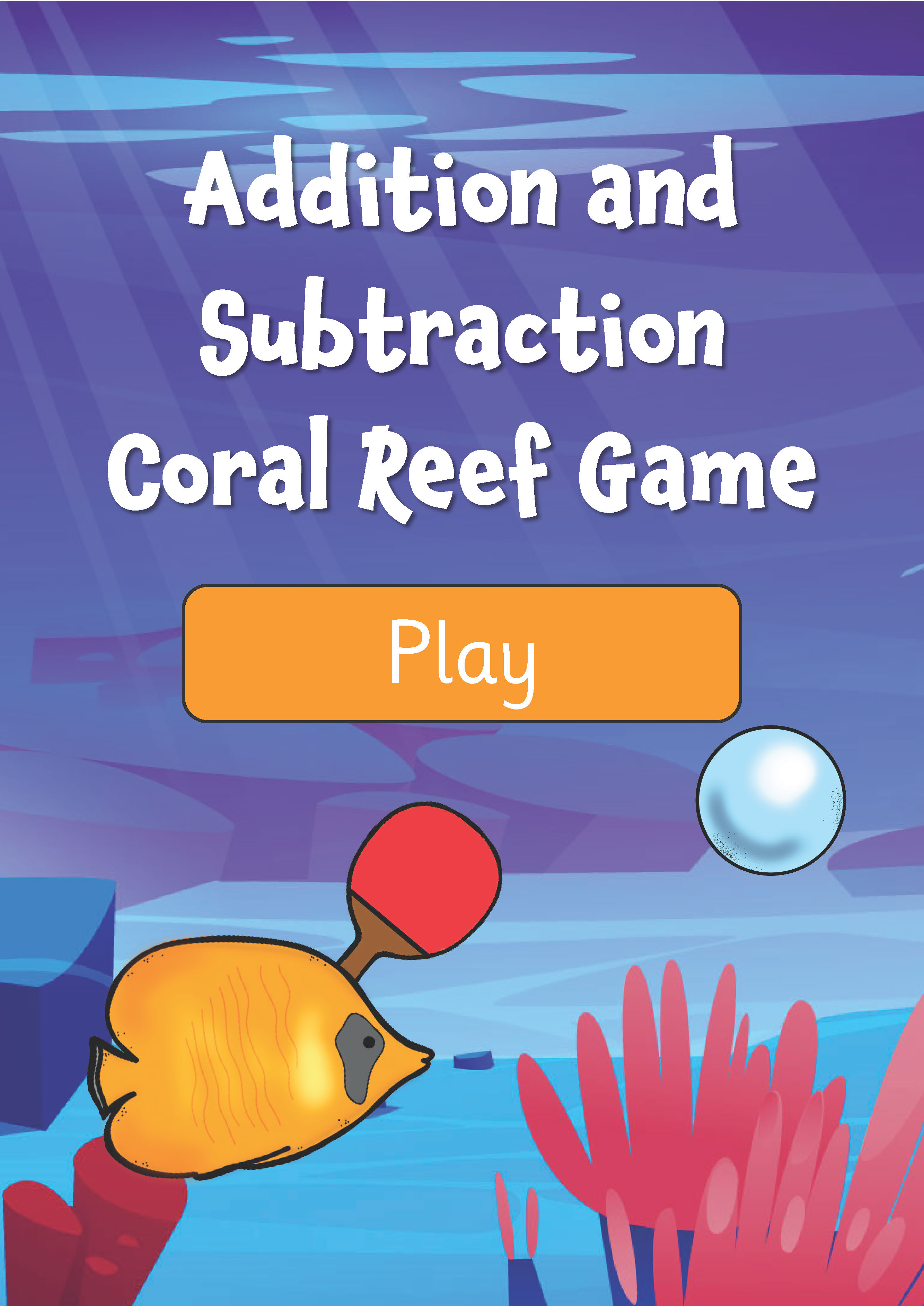 Addition and Subtraction Coral Reef Game (Reception & Years 1-2)