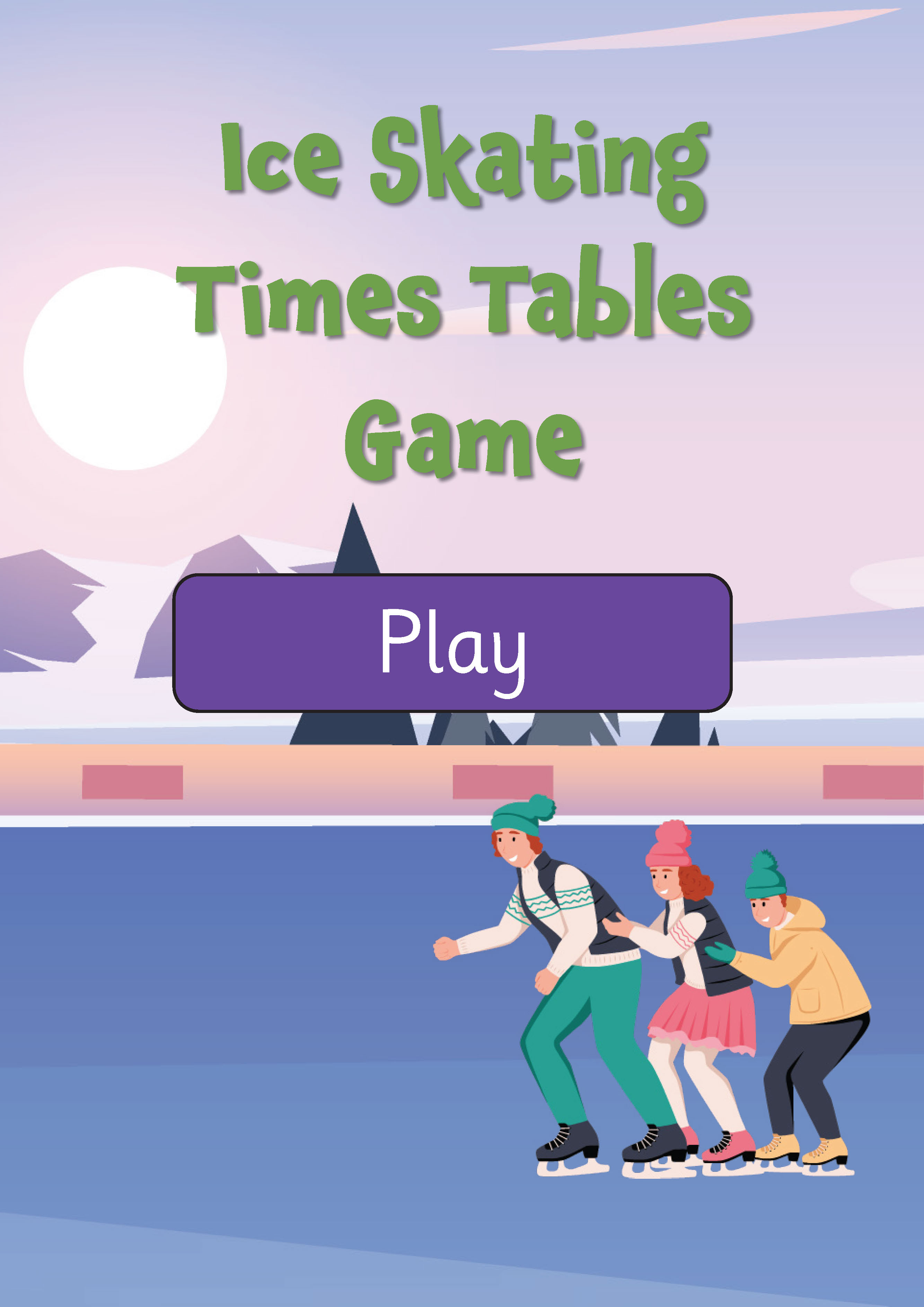 Ice Skating Times Table Game (Years 2-6)