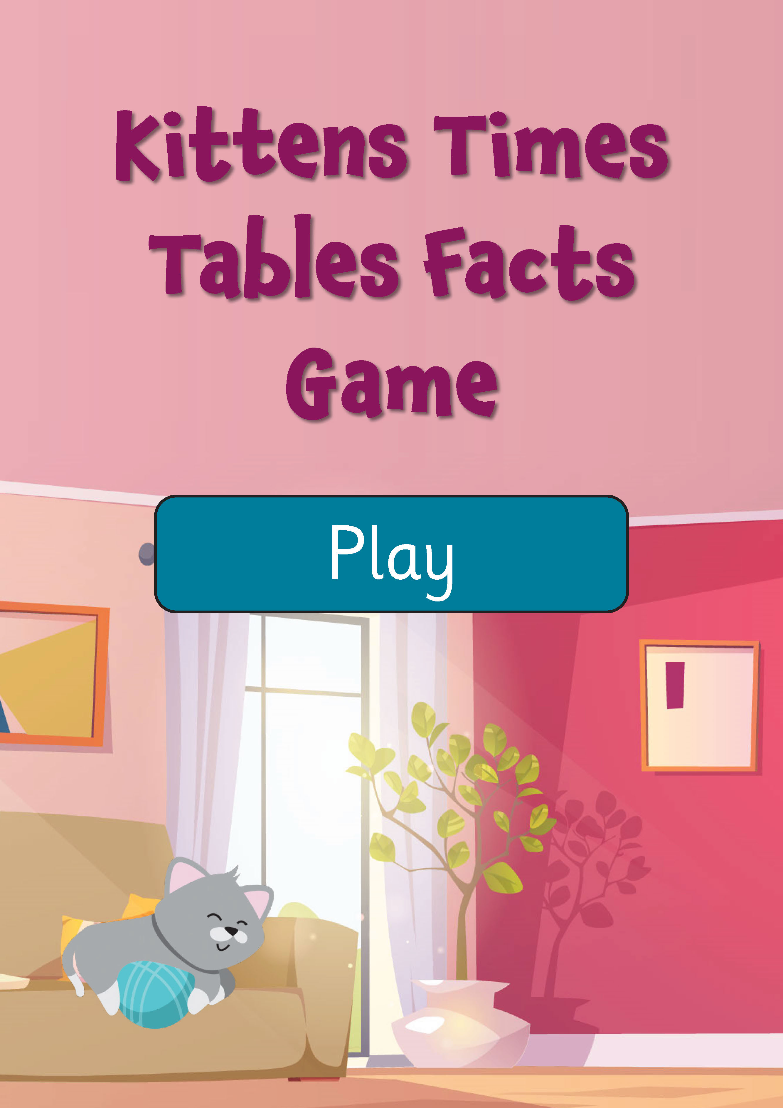 Kittens Times Tables Facts Game (Years 2-6)